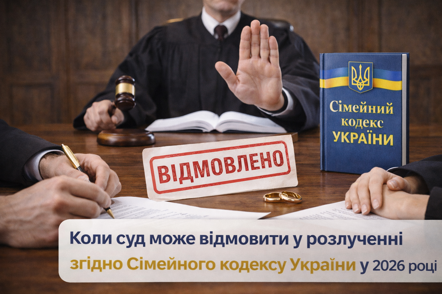 Коли суд може відмовити у розлученні згідно Сімейного кодексу України